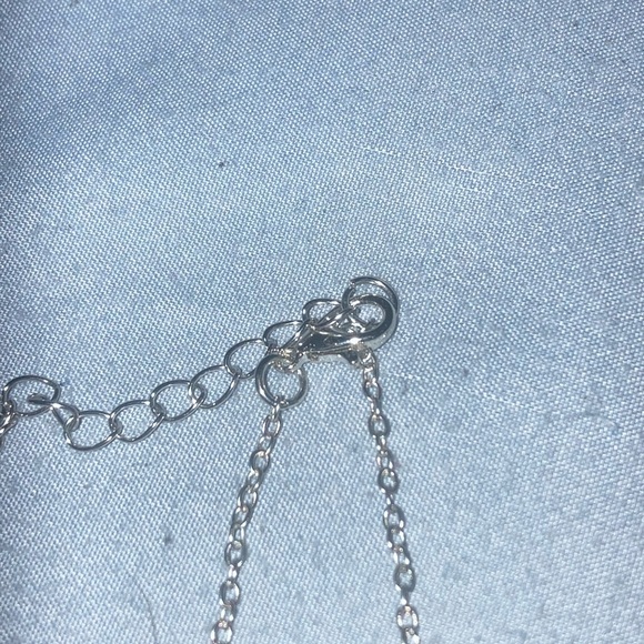 Moonstone Silver Tone Pendant Necklace - Picture 5 of 5